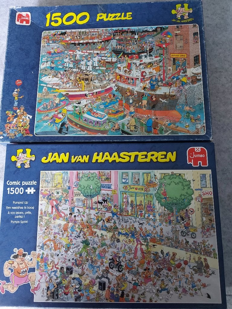 Haasteren puzzels 1500 stukjes, Ophalen of Verzenden, 500 t/m 1500 stukjes, Zo goed als nieuw, Legpuzzel