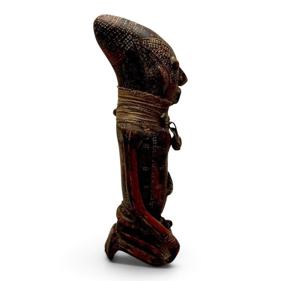 Knielend krachtfiguur, Nigeria, Ophalen of Verzenden, Gebruikt, Overige typen