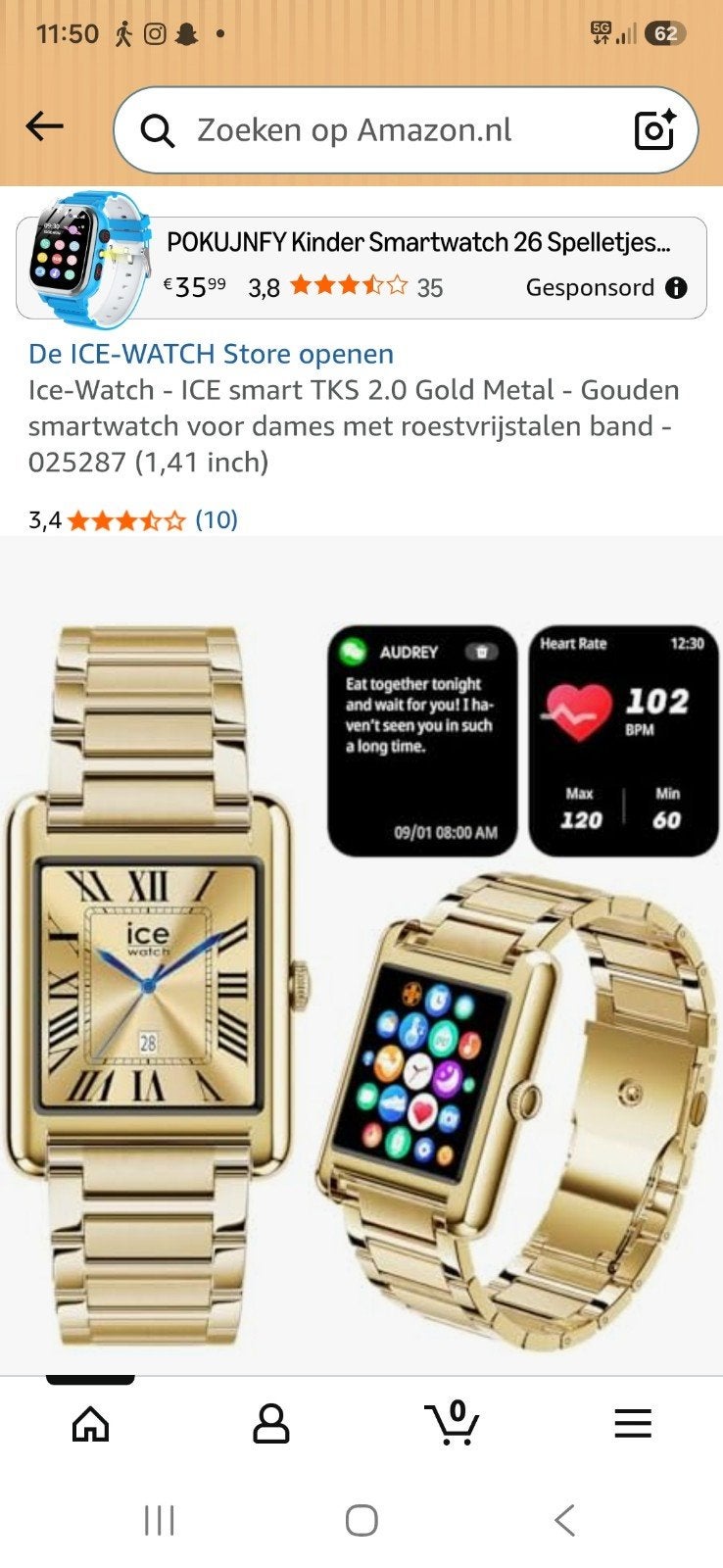 ice watch dames, Sieraden, Tassen en Uiterlijk, Horloges | Dames, Ophalen of Verzenden, Zo goed als nieuw, Kunststof, Overige merken