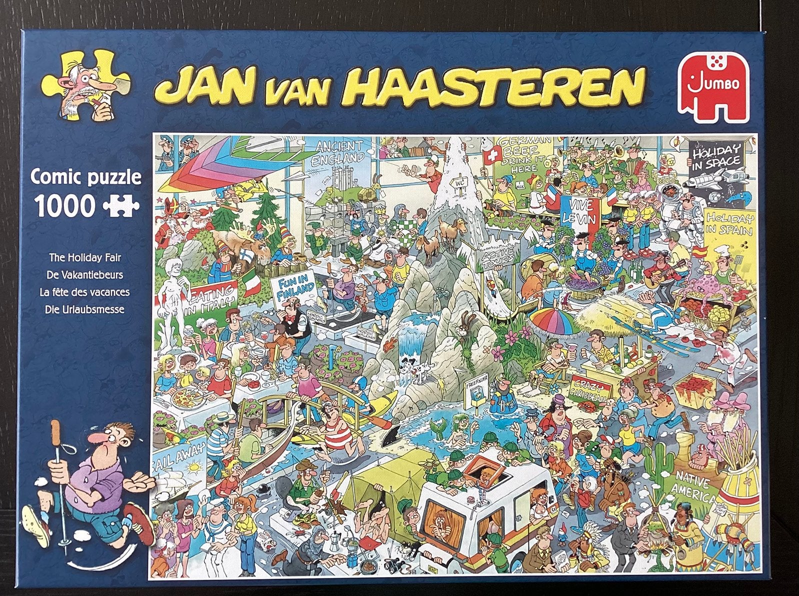 Jan van Haasteren: De Vakantiebeurs. 1000 stukjes., Ophalen, 500 t/m 1500 stukjes, Zo goed als nieuw