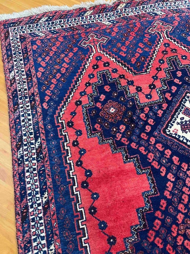 Oosters kleurrijk tapijt handgeknoopt 222/166 cm, Gebruikt, Etten-Leur, 150 tot 200 cm, Ophalen of Verzenden