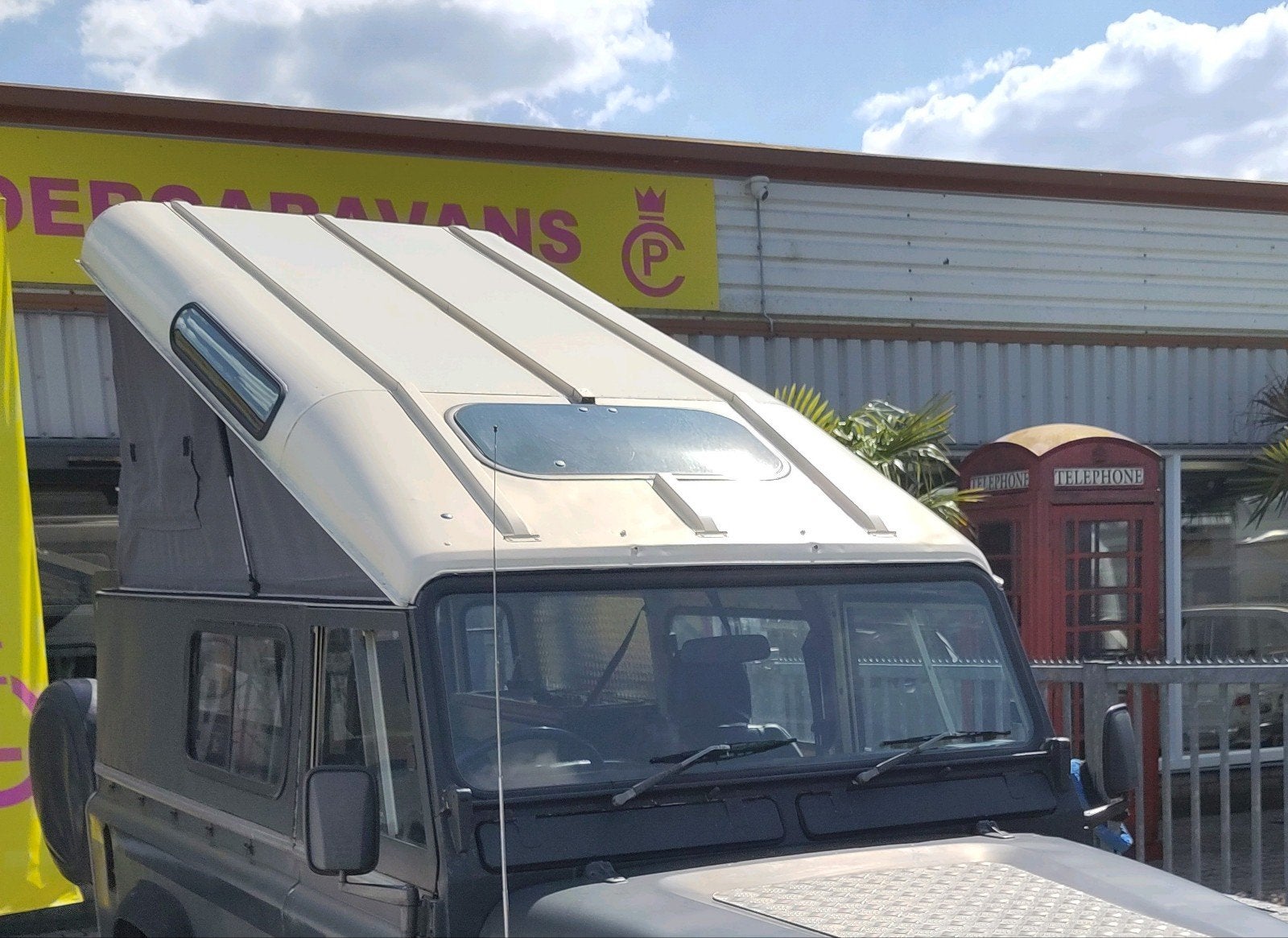 Hefdak Land Rover 110 Defender Camper Dakraam Dak, Ophalen, Gebruikt