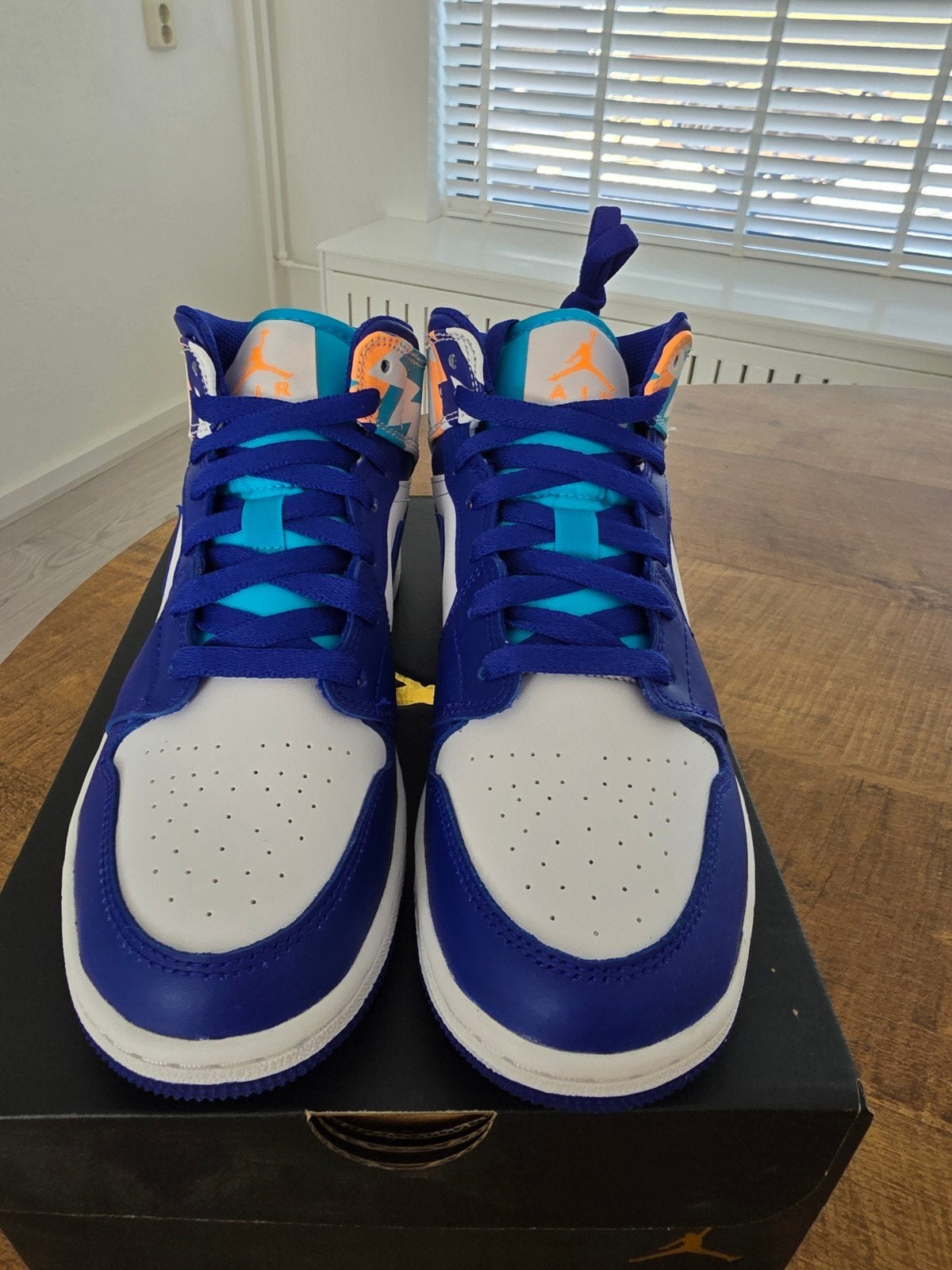 Nike Air Jordan 1 Mid (GS) - Maat 36.5, Nike Air Jordan, Blauw, Nieuw, Ophalen of Verzenden