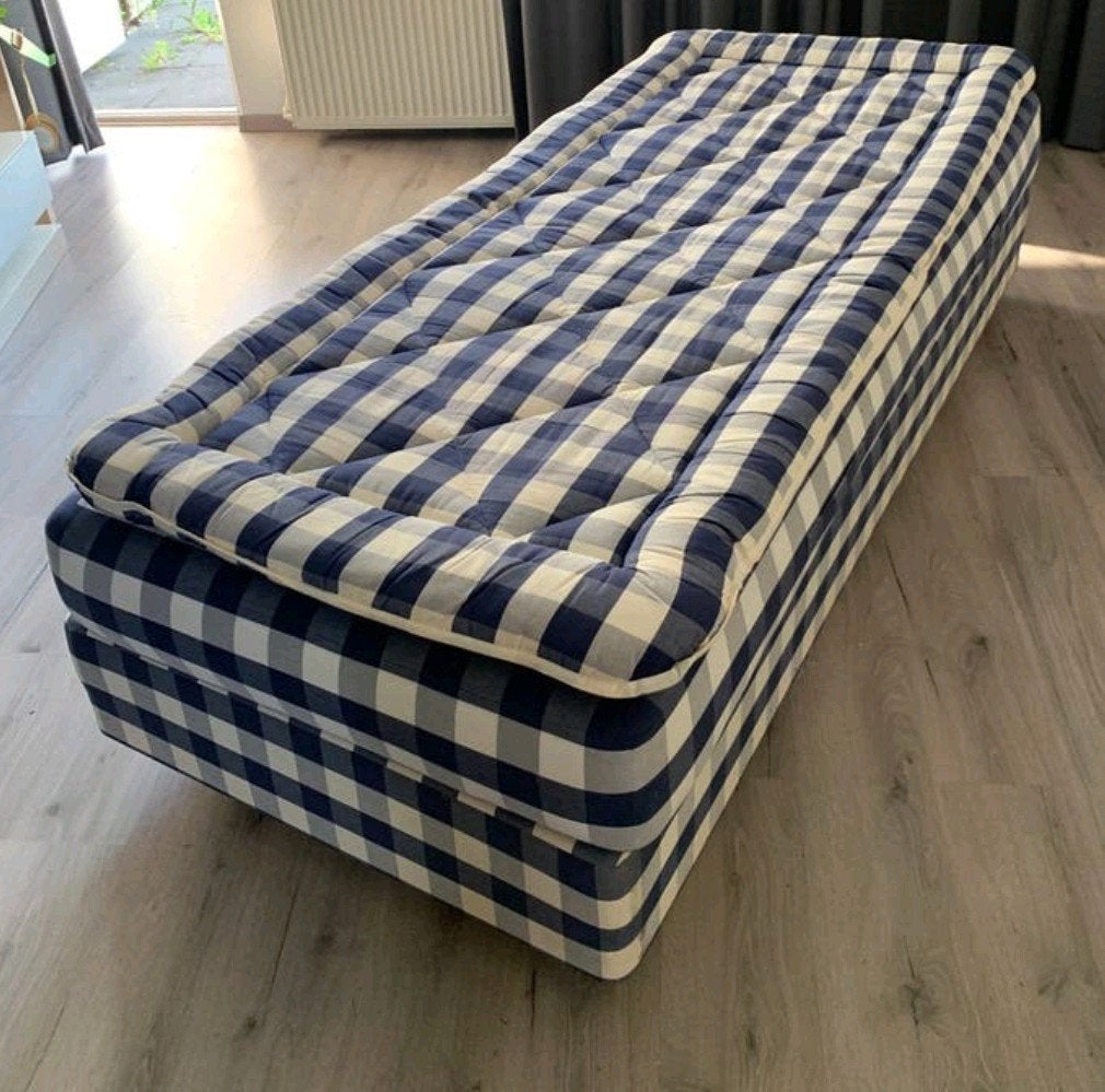 1 persoons Hastens met topmatras en elektrisch verstelbaar, Ophalen, Verstelbaar, Eenpersoons, 210 cm