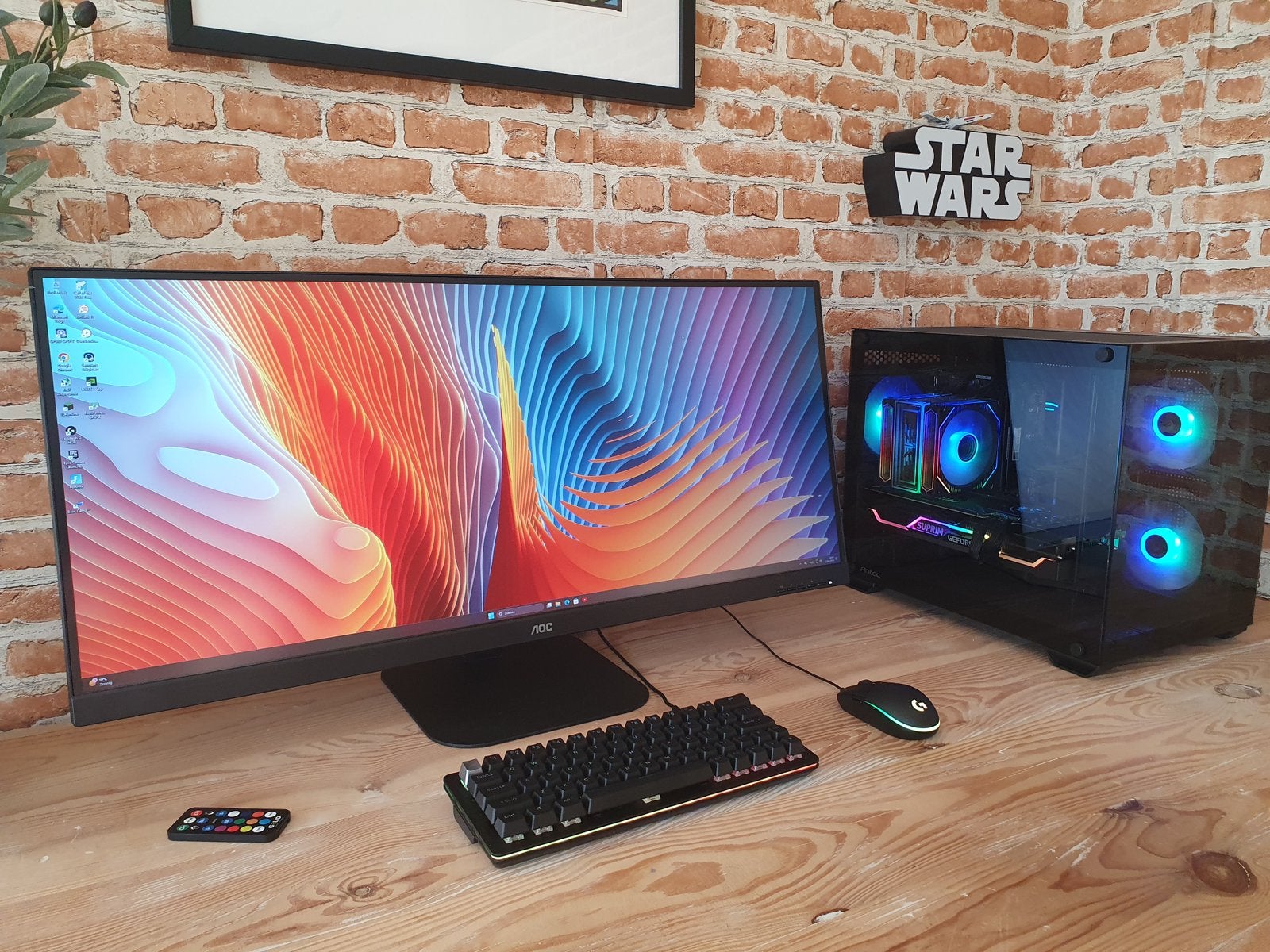 34 inch Aoc Ultrawide, Computers en Software, Monitoren, 3 tot 5 ms, VA, Zo goed als nieuw, 61 t/m 100 Hz
