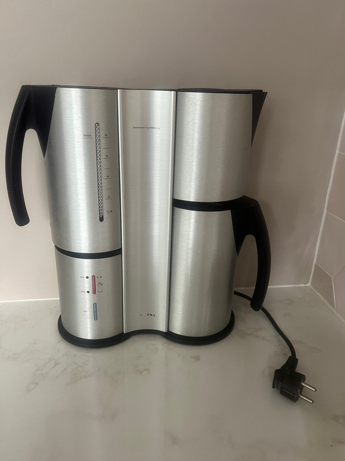 Siemens porsche design koffiezetapparaat, Ophalen of Verzenden, Gebruikt, Koffiemachine