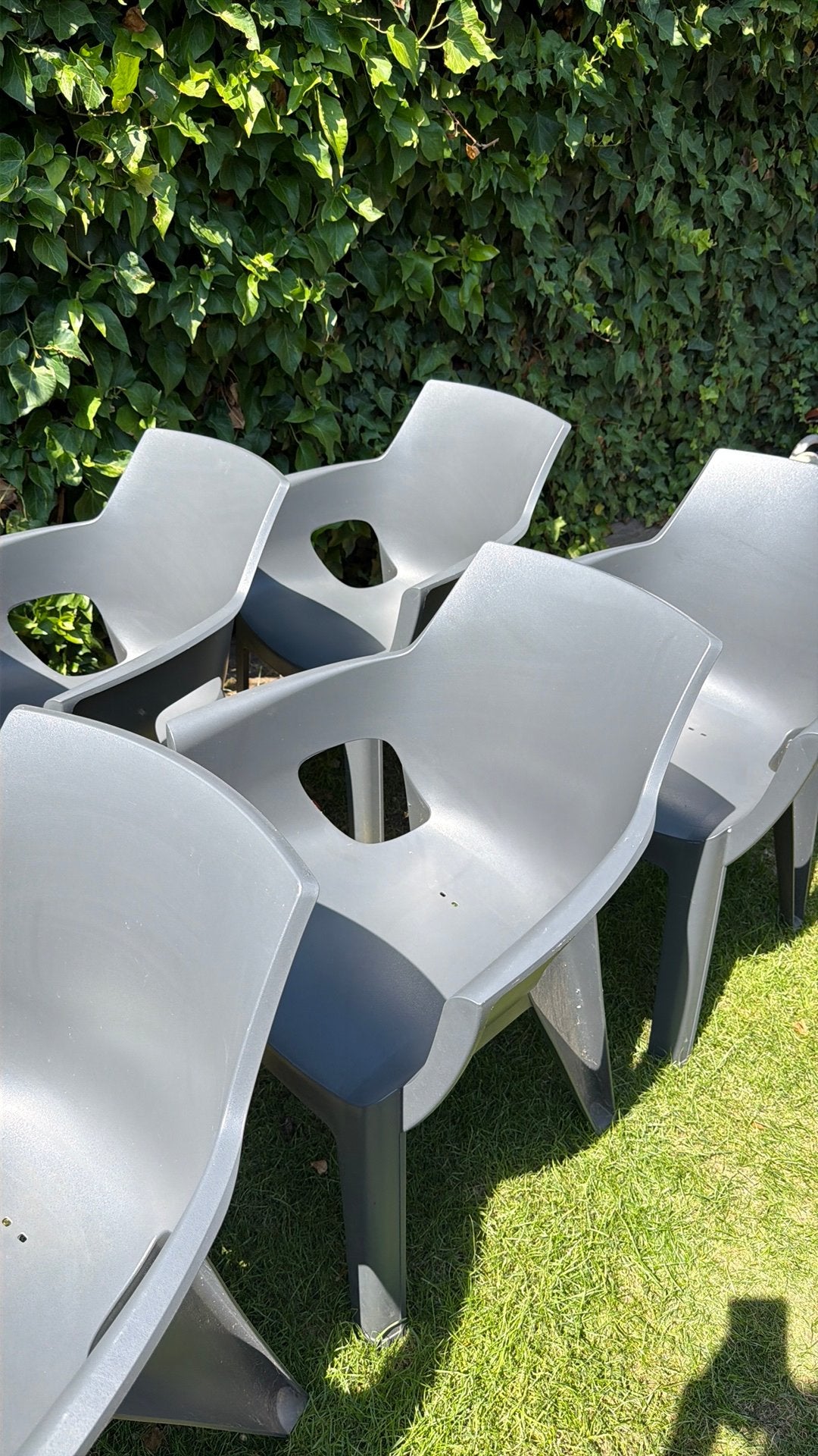 Hartman stapelbare tuinstoelen, Ophalen, Zo goed als nieuw, Kunststof