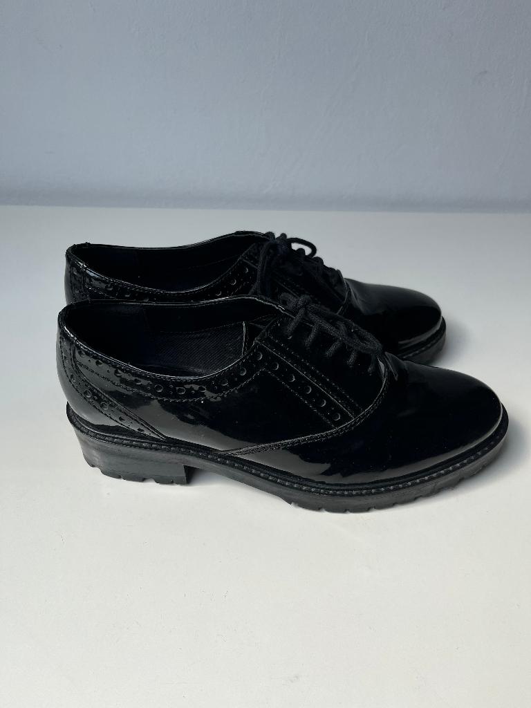 zwarte veterschoenen glansschoenen Anna Field maat 38, Anna Field, Zwart, Nieuw, Ophalen of Verzenden