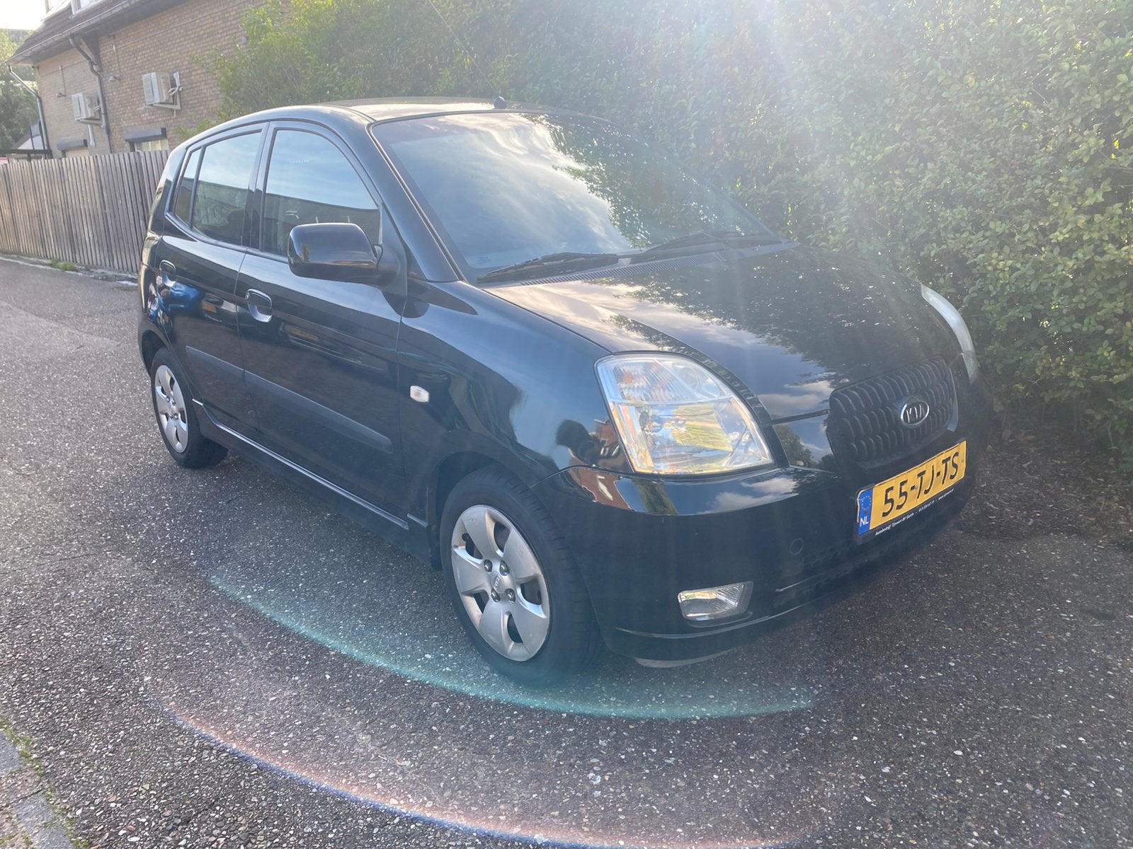 2x Kia Picanto 1.0 2006 airco zwart / zilver, Auto's, Voorwielaandrijving, 836 kg, 4 cilinders, 400 kg