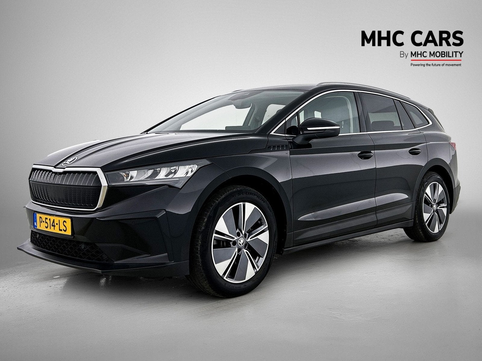 Skoda Enyaq iV 80 (bj 2022, automaat), Auto's, Automaat, Automatische klimaatregeling, Gebruikt, Zwart