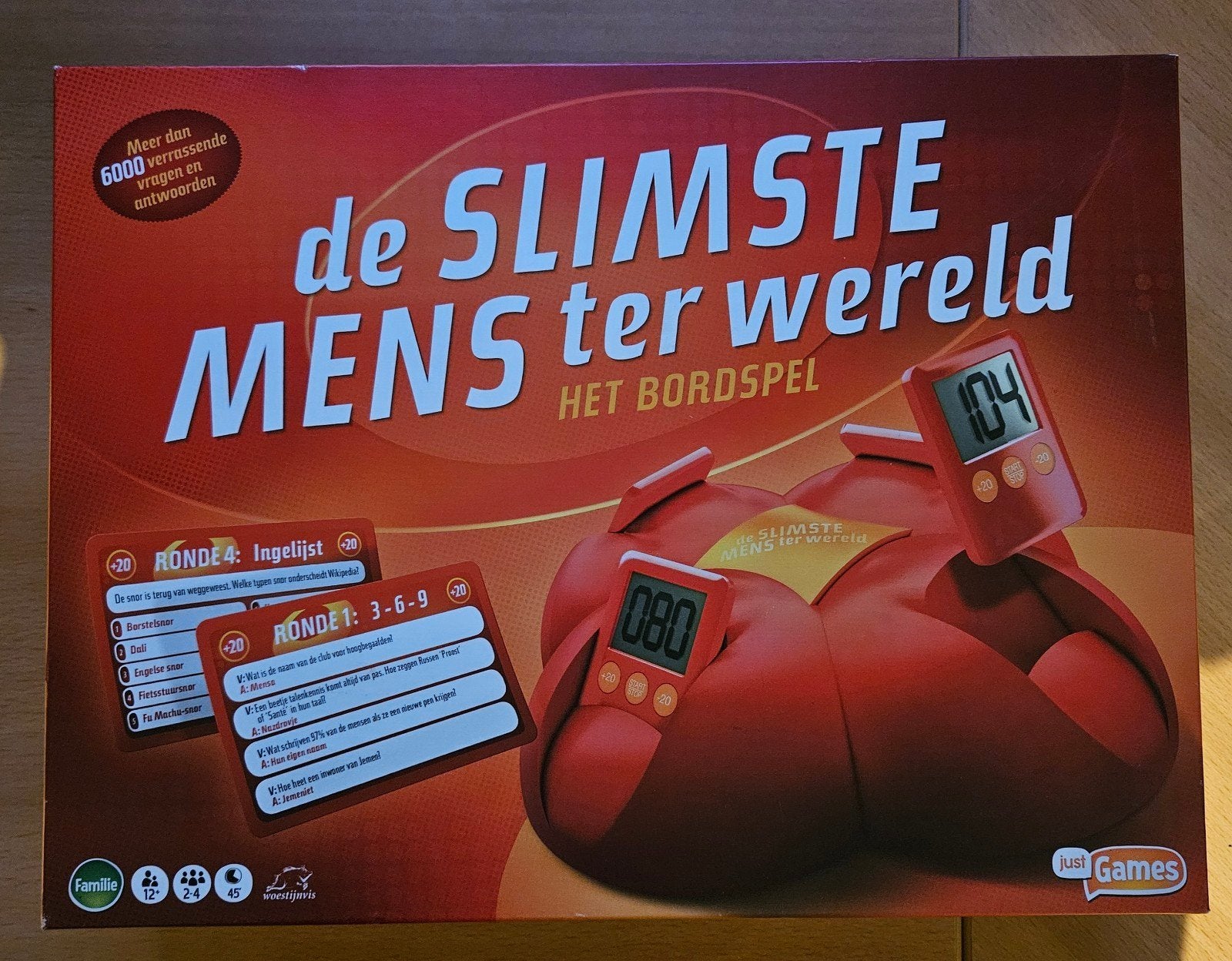 De Slimste Mens ter Wereld - Het Bordspel, Hobby en Vrije tijd, Drie of vier spelers, Ophalen of Verzenden, Zo goed als nieuw