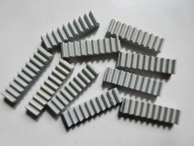 nr. 8031, Technic Gear Rack 1 x 4, old gray., Ophalen of Verzenden, Gebruikt, Lego