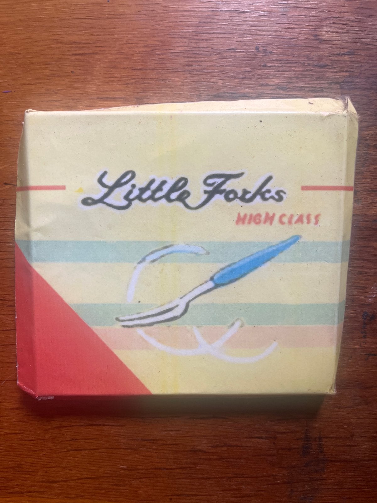 Vintage 'Little Forks High Class' gebaksvorkjes set, Verzenden
