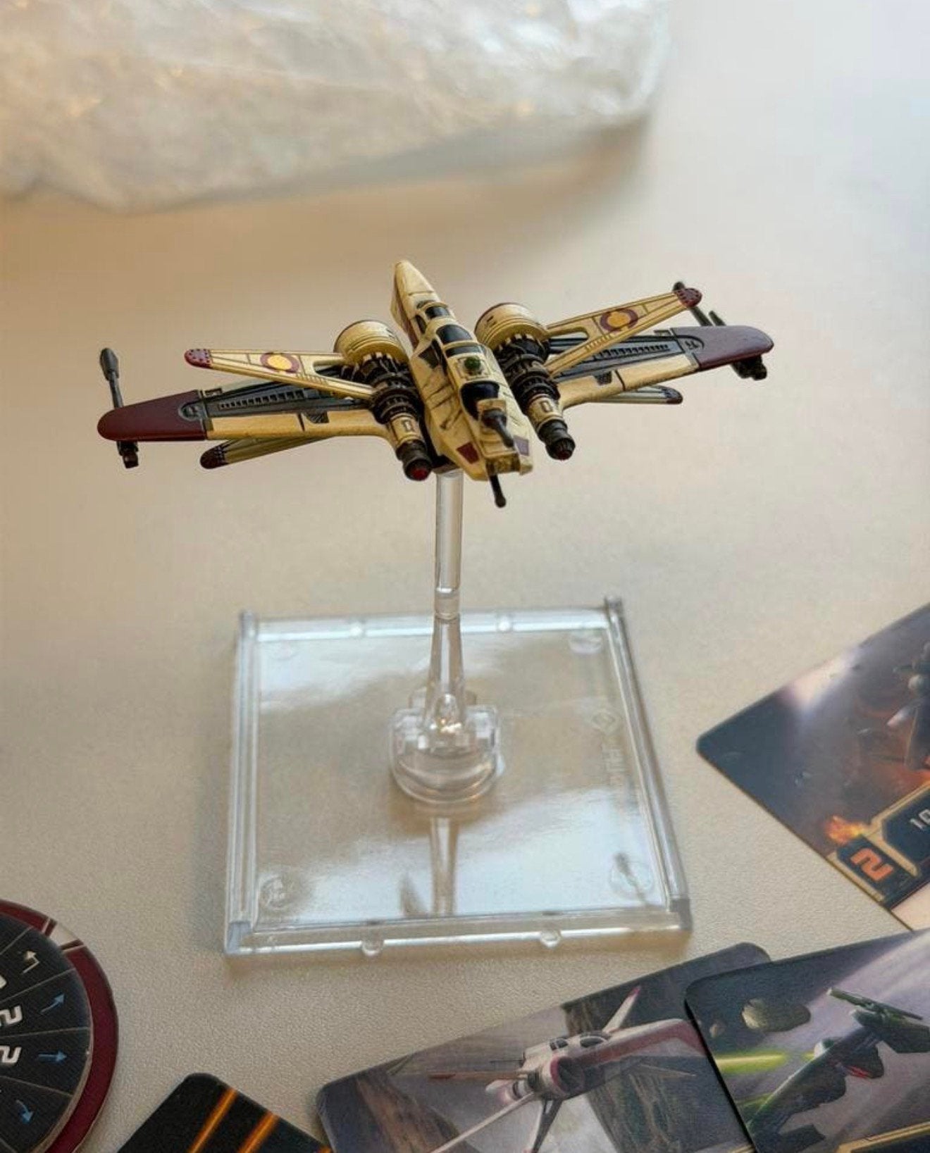 Star Wars X-Wing ARC-170 Starfighter Republic Miniature set, Ophalen of Verzenden, Zo goed als nieuw, H, Beeldje of Buste