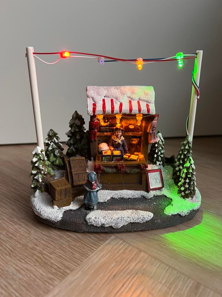 Kersthuis kerstdorp winkel, Diversen, Kerst, Zo goed als nieuw, Ophalen of Verzenden
