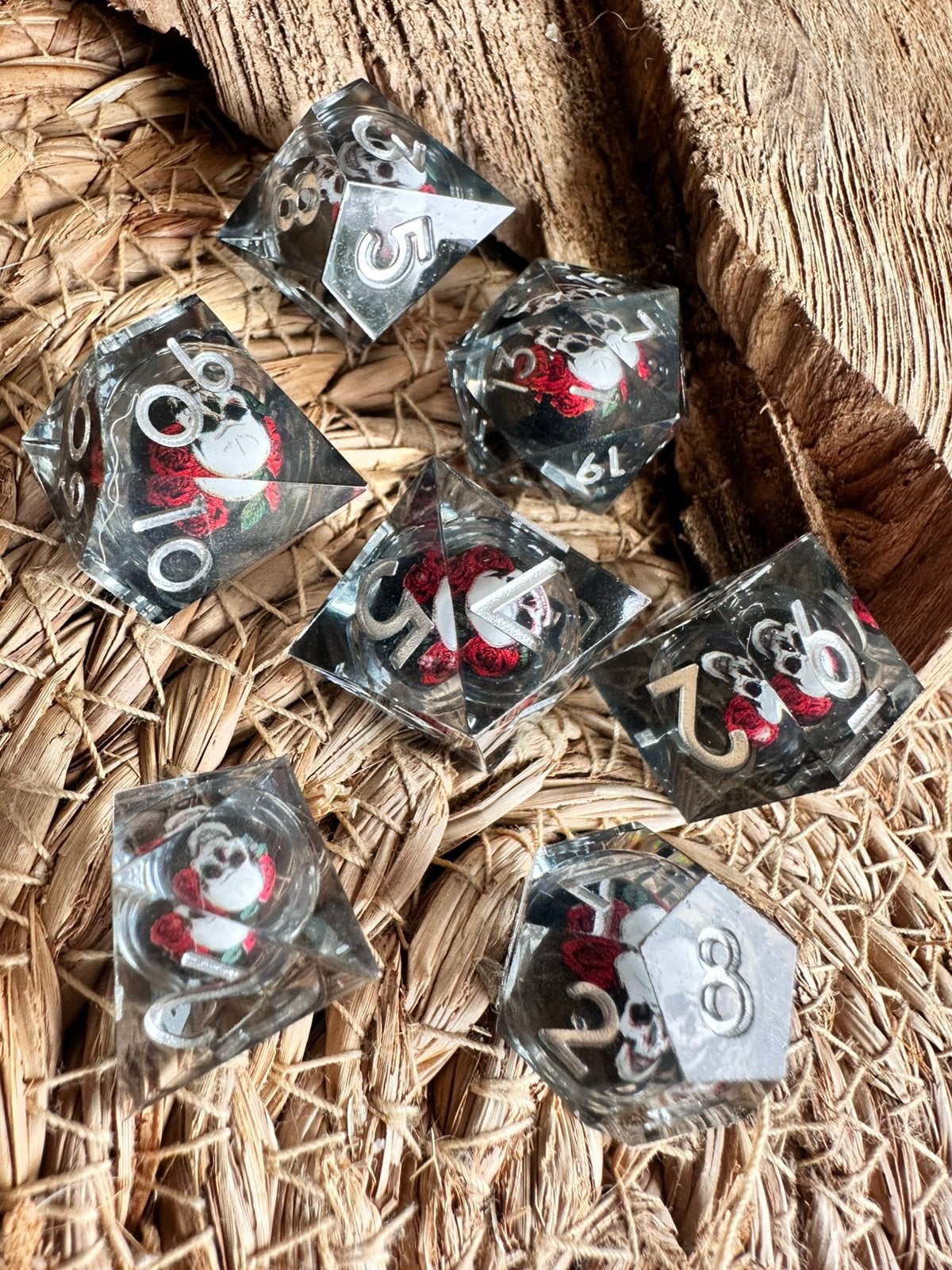 DND dicen/ doodshoofd / Dobbelstenen / RPG / D&D / nieuw, Hobby en Vrije tijd, Wargaming, Ophalen of Verzenden, Nieuw, Overige soorten