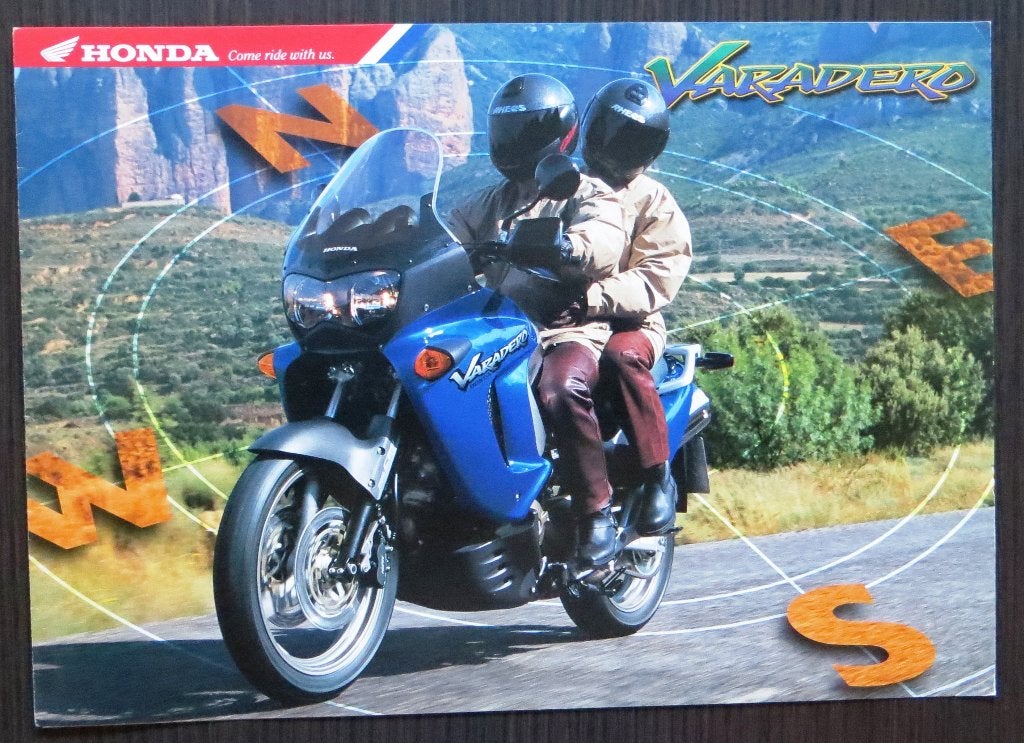 Folder Honda XL 1000V Varadero - 1999 - 6 blz (Nederlands), Motoren, Verzenden, Honda