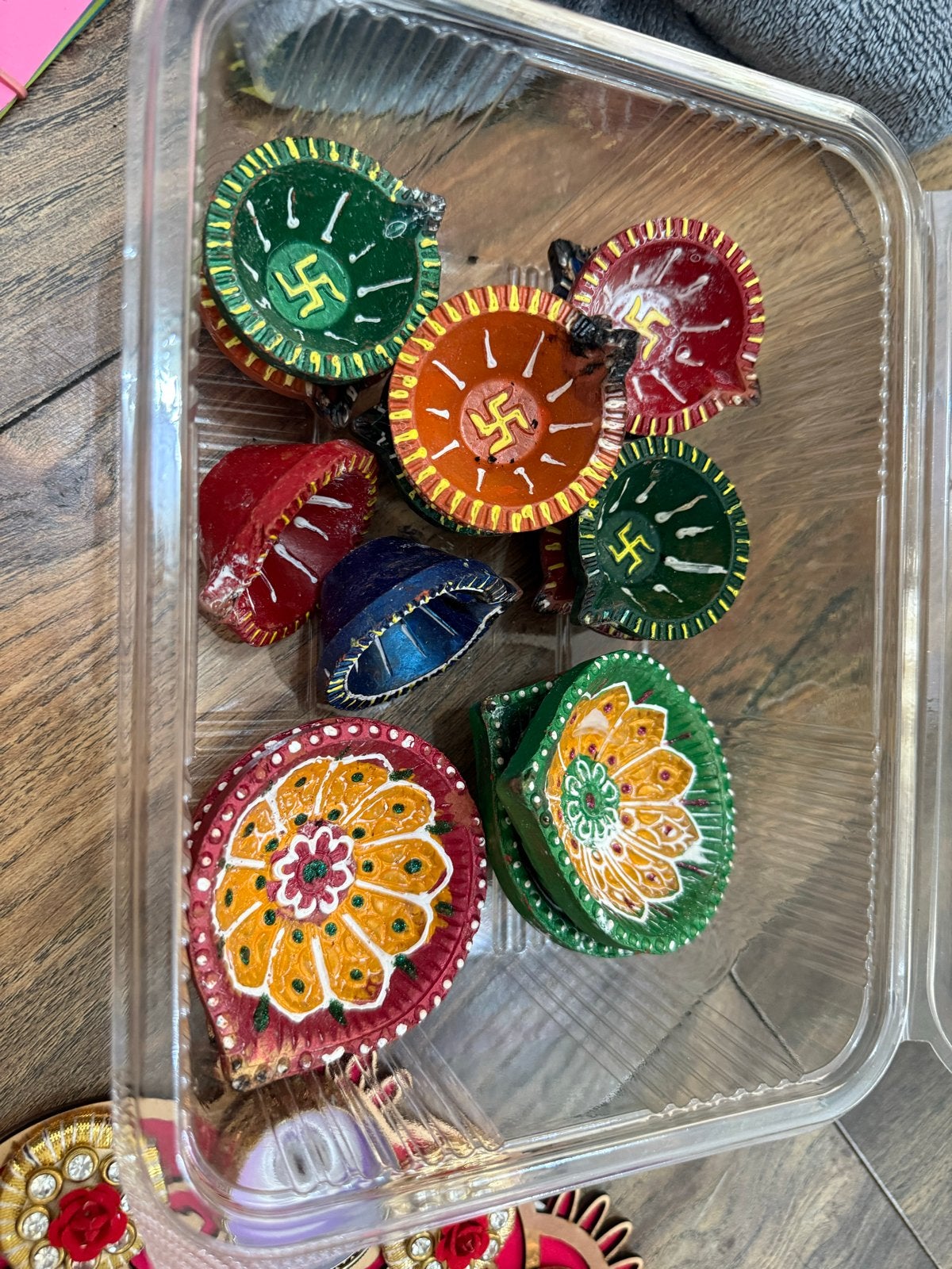 Kleurrijke Indiase Diya Olielampjes - Decoratief, Ophalen, Nieuw