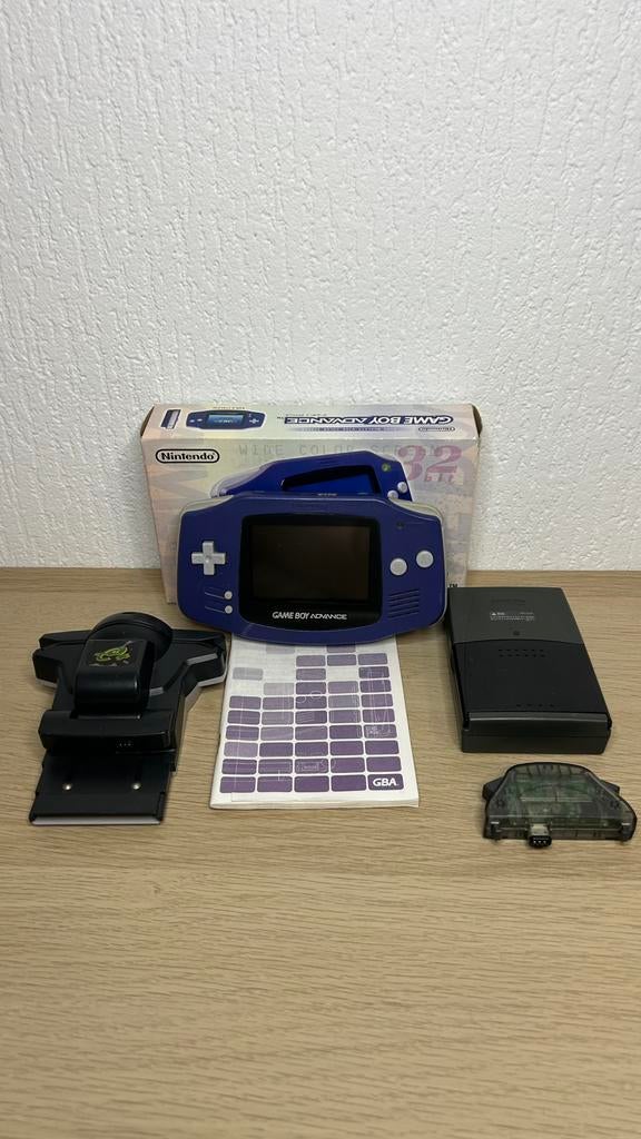 Nintendo Game Boy Advance Indigo Boxed + extra accesories, Verzenden, Zo goed als nieuw, Game Boy Advance