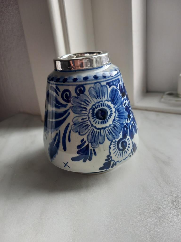 Delfts Blauw Inktpotje - Handgeschilderd, Antiek en Kunst, Ophalen of Verzenden