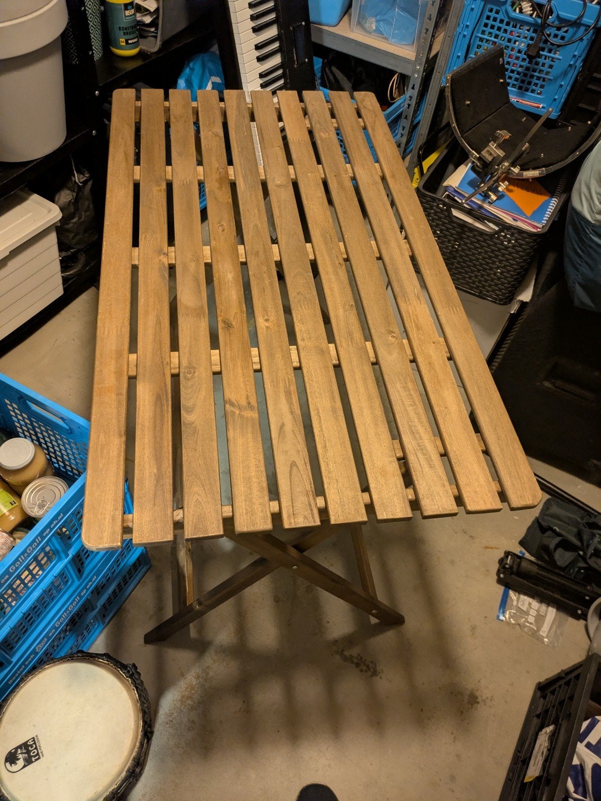 IKEA Askholmen tuintafel - inklapbaar, Ophalen of Verzenden, Gebruikt, Rechthoekig, Hout