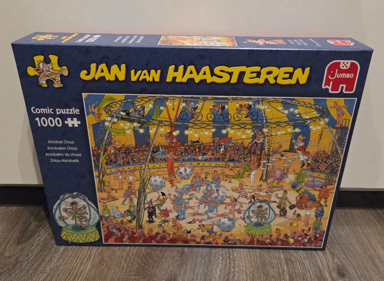 Jan van Haasteren puzzel 1000 stukjes, Acrobatencircus, Ophalen, 500 t/m 1500 stukjes, Zo goed als nieuw, Legpuzzel