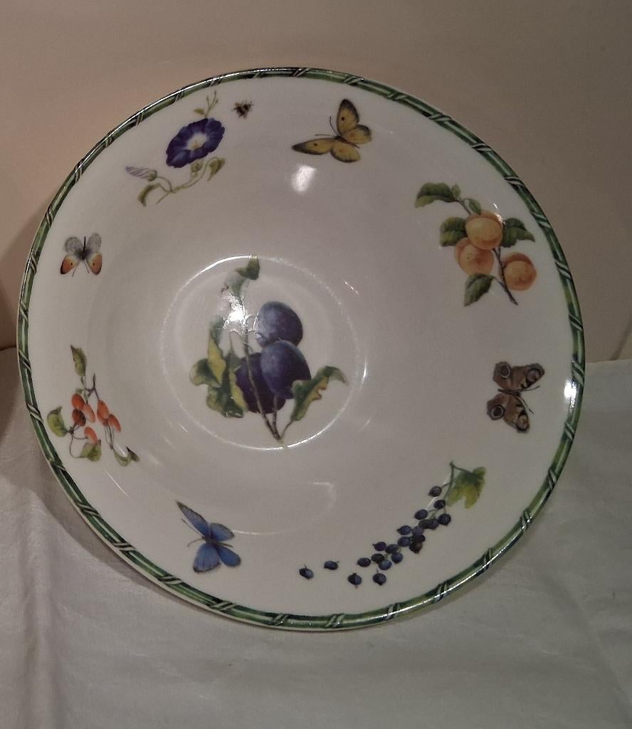Janneke Brinkman serveer vlaschaal Fruit & Flowers, Ophalen of Verzenden, Zo goed als nieuw, Porselein, Overige stijlen
