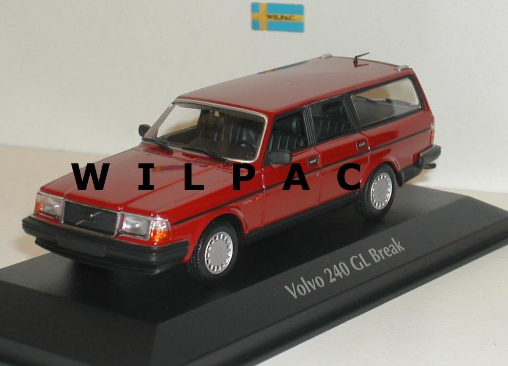 Volvo 245 240 estate rood Maxichamps 1:43., Ophalen of Verzenden, Nieuw, Auto, Overige merken