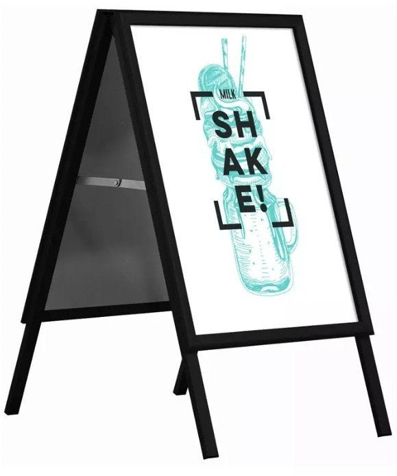 Stoepbord A1 zwart, Reclamebord, Unicorn Dispalys BV, Ambachtsweg 6, Ophalen of Verzenden