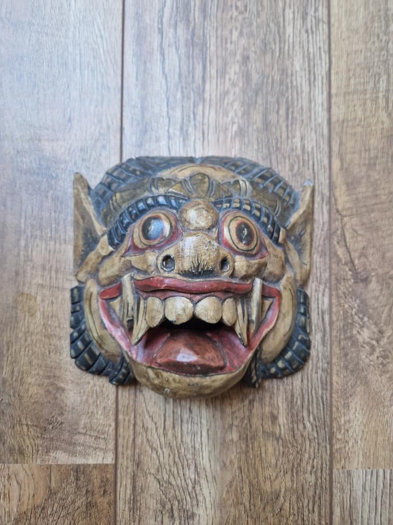 Unieke handgesneden Balinese houten masker, Ophalen