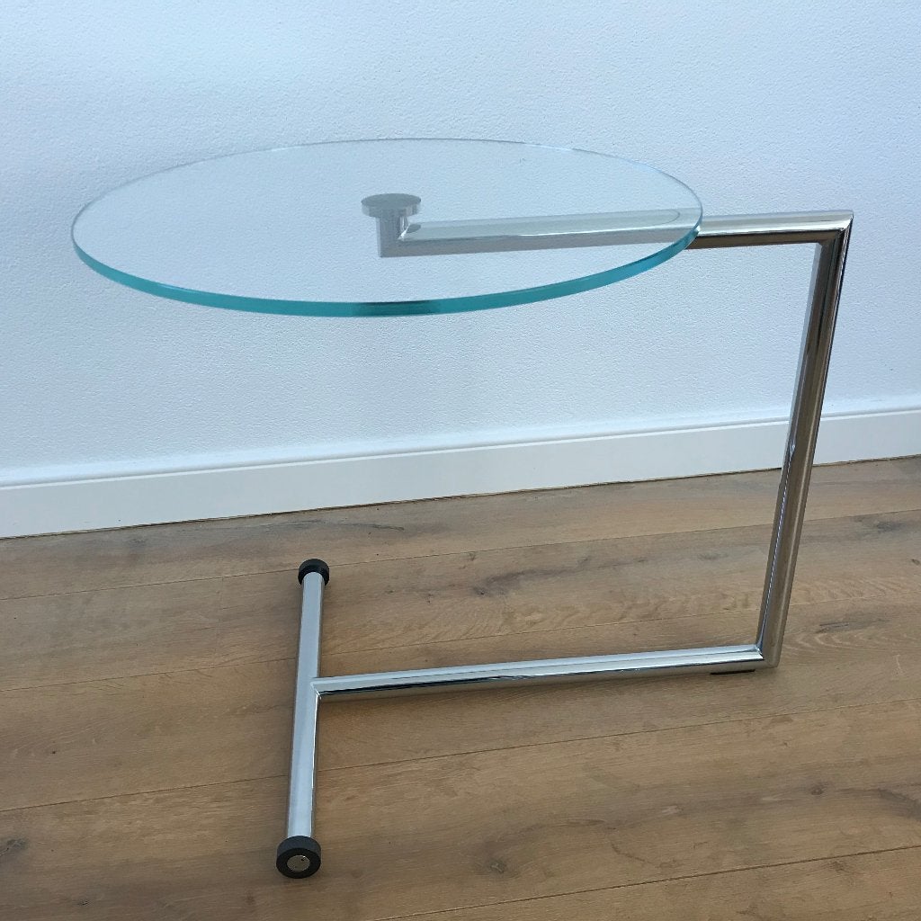 COR Arte Interlubke bijzettafel tafel glas design trolley, 45 tot 60 cm, Minder dan 55 cm, Ophalen of Verzenden, Nvt
