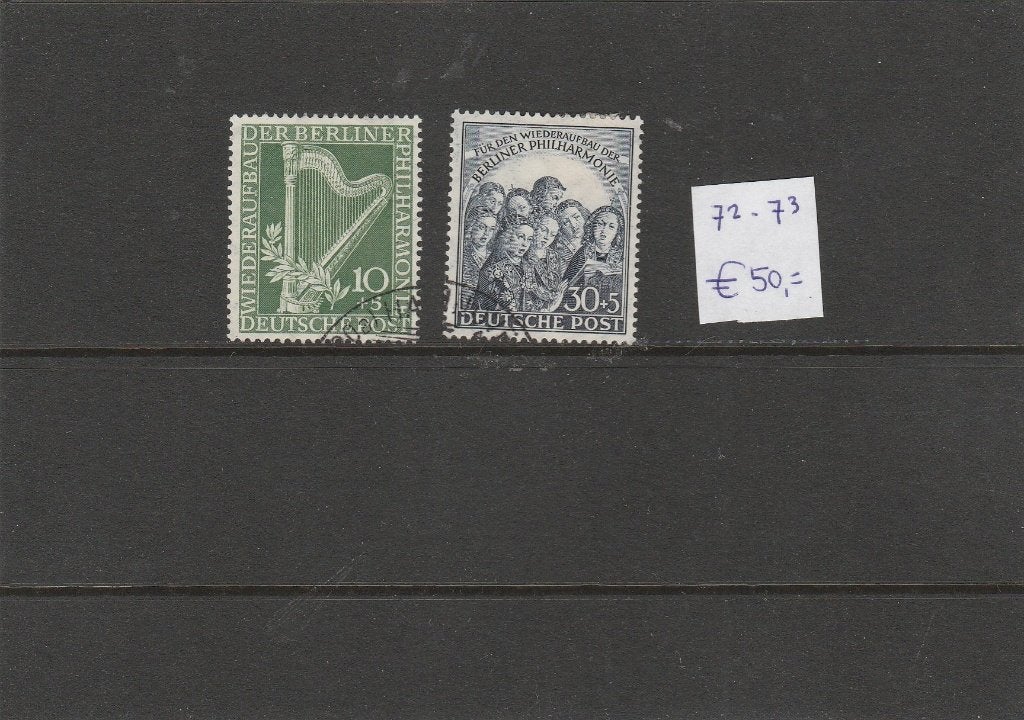 deutsche post- mi 72-73, Ophalen of Verzenden, Overige periodes