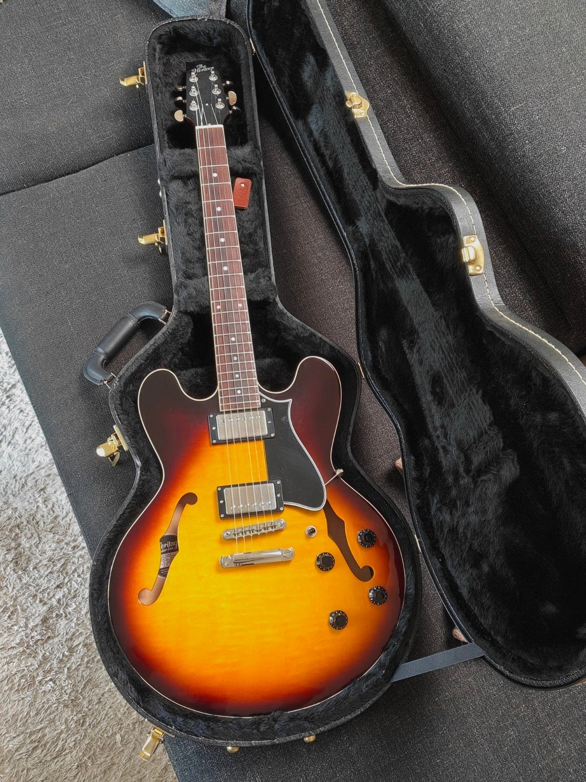 Heritage H-535 Standard Original Sunburst 2022, Ophalen, Zo goed als nieuw, Semi-solid body, Overige merken
