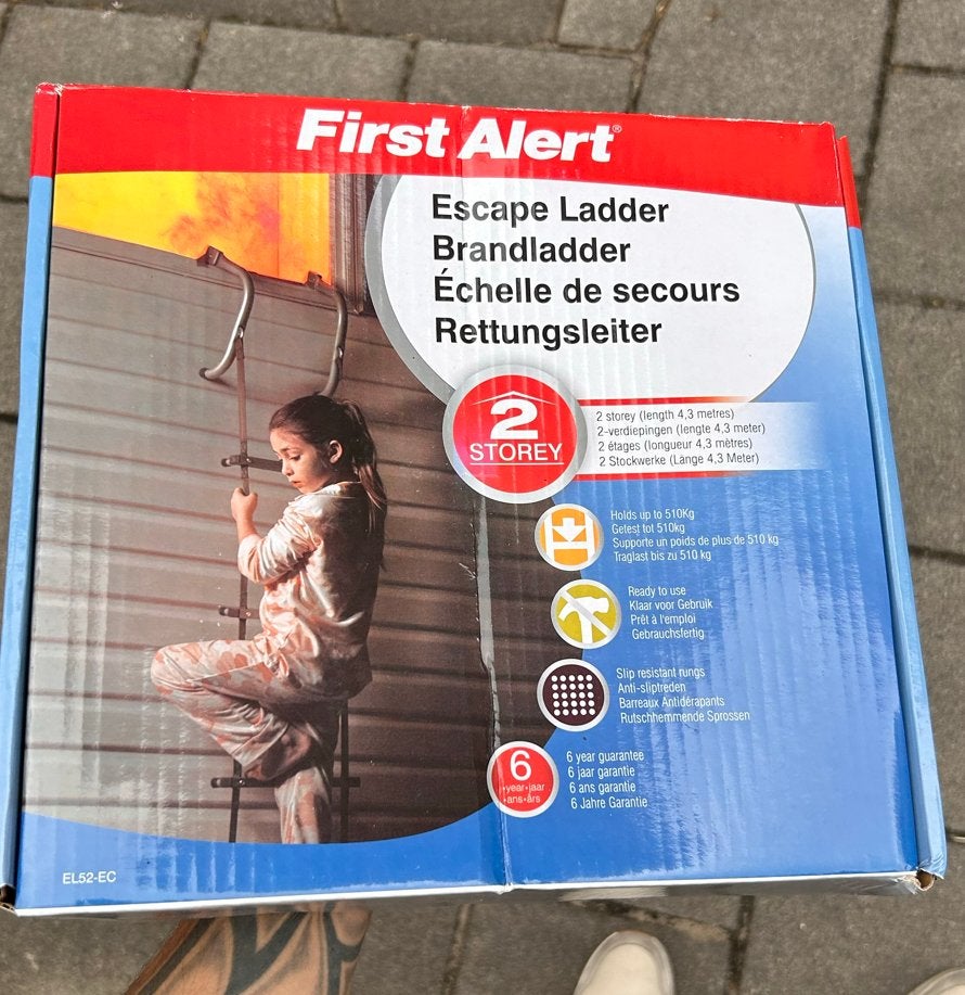 First Alert Brandladder - Nieuw (doos beschadigd), Ophalen, Nieuw, Ladder, Opvouwbaar of Inschuifbaar