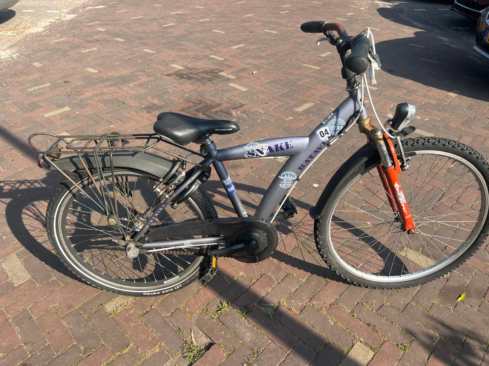 Batavus Snake 24 inch cross/kinderfiets, 3 versnellingen, Ophalen, Gebruikt, 24 inch, Versnellingen