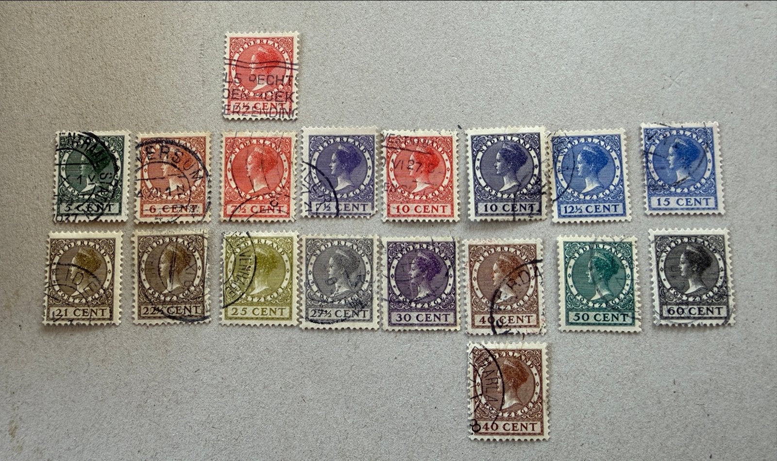 NL POSTZEGELS NVPH 177 tm 198 Koningin Wilhelmina, Postzegels en Munten, Postzegels | Nederland, Ophalen of Verzenden, T/m 1940