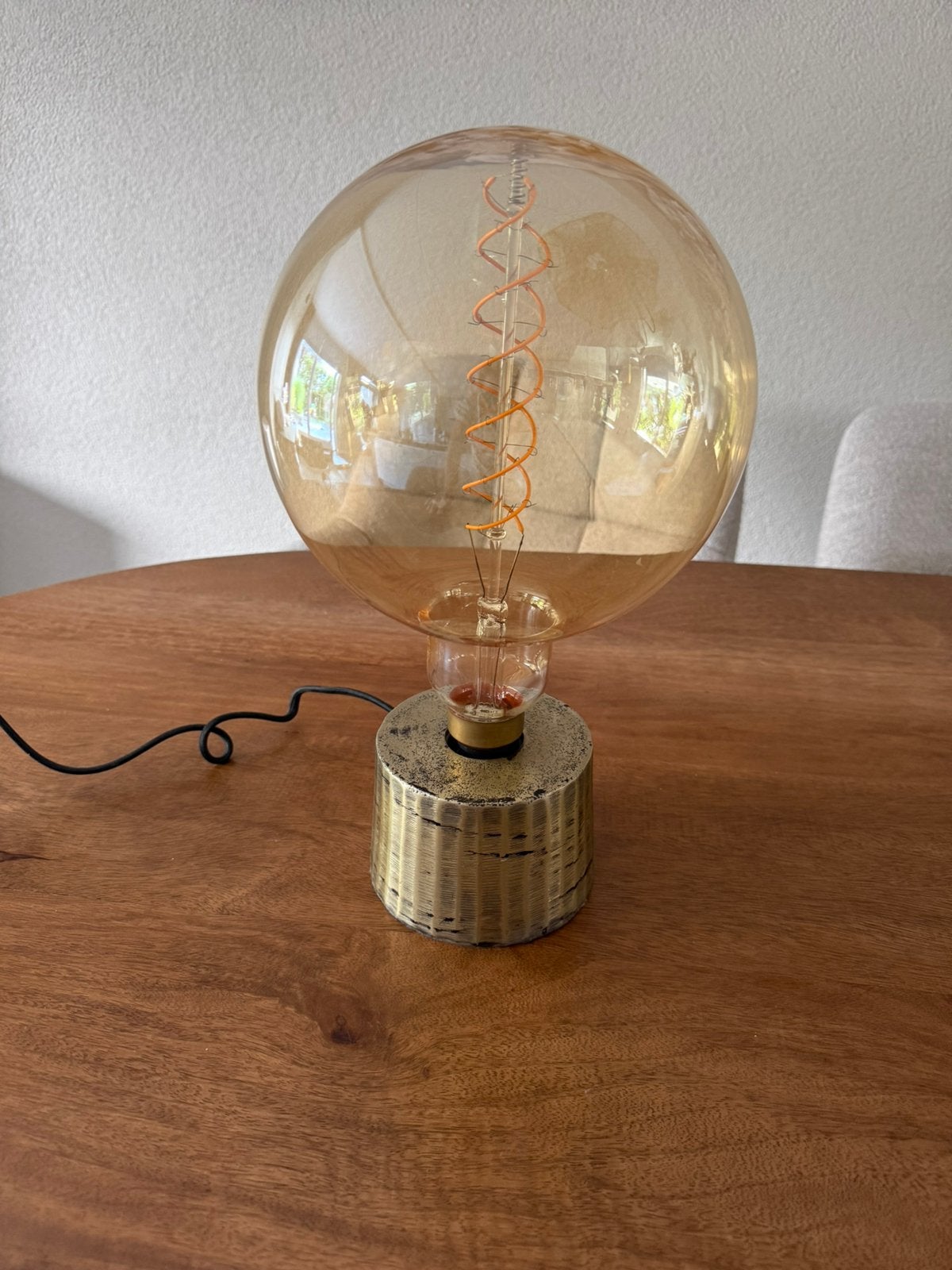 Light & Living tafellamp CLAVAN antiek goud, Ophalen, Gebruikt, Goud, E27 (groot)