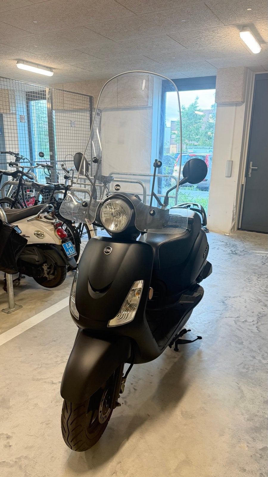 Sym Fiddle II Scooter - Mat Zwart, Zo goed als nieuw, Ophalen, Zo goed als nieuw, Overige typen, SYM