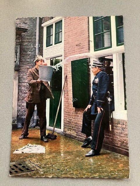 Ansichtkaart Swiebertje en Bromsnor € 2,00, Ophalen of Verzenden, 1960 tot 1980, Gelopen, Sterren en Beroemdheden