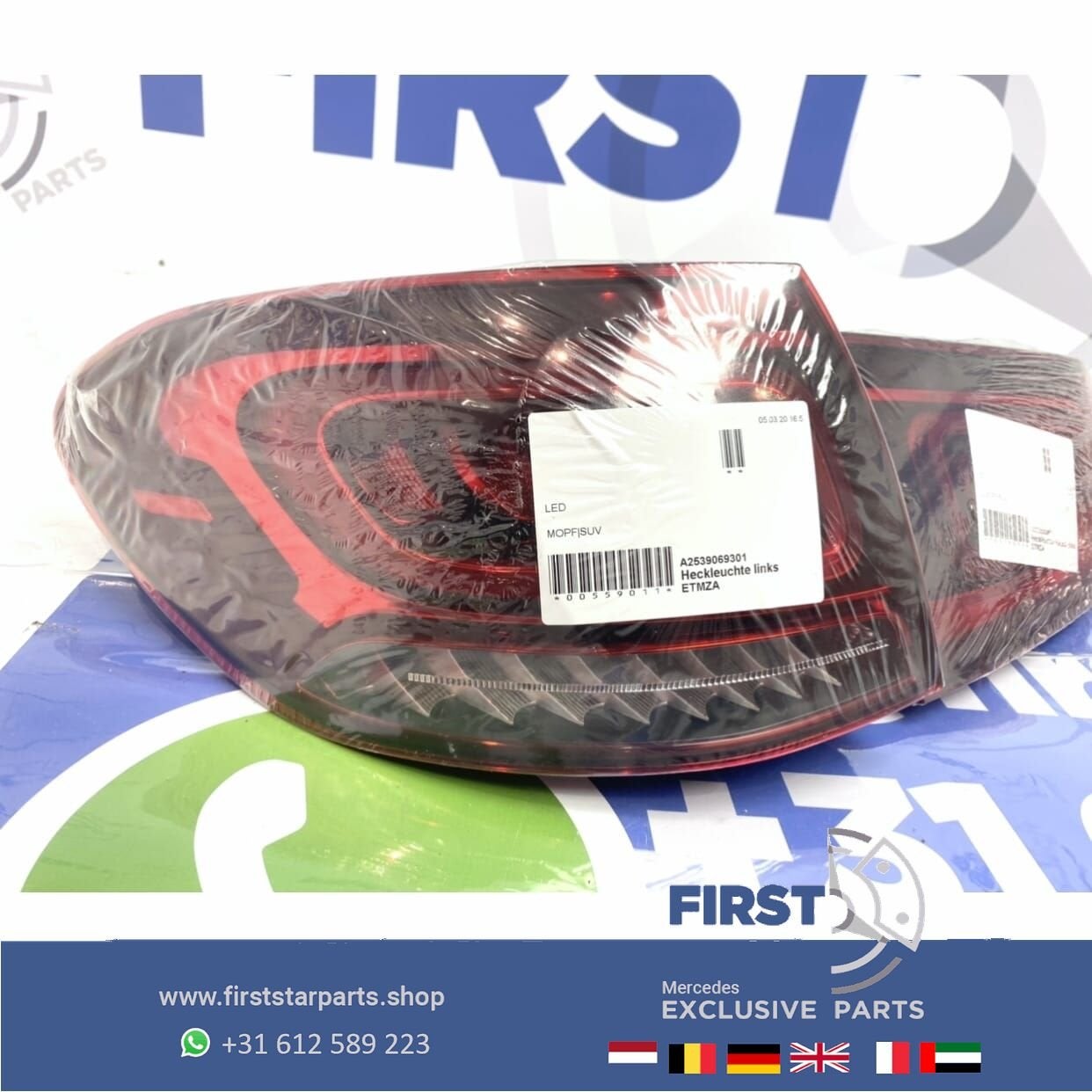 W253 X253 GLC63 AMG FACELIFT LED ACHTERLICHT LINKS 2021 orig, Gebruikt, -, Ophalen of Verzenden, -