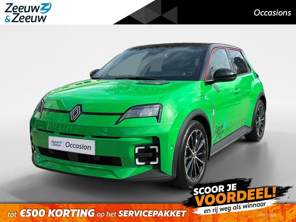 Renault 5 urban range techno 40 kWh AUTOMAAT NAVI AIRCO CAME, Auto's, Renault, 12 maanden, Stof, 122 pk, Origineel Nederlands