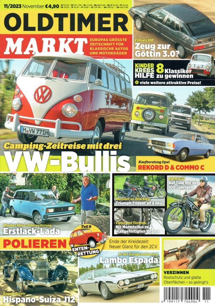Oldtimer Markt 2023 nr. 11 (o.a. VW Bus T1, T2 & T3 Camper), Verzenden, Gelezen, Algemeen