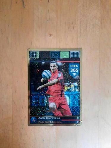 ZLATAN IBRAHIMOVIC - PANINI - ANSICHTKAARTFORMAAT KAART, Ophalen of Verzenden, Zo goed als nieuw, Buitenlandse clubs, Poster, Plaatje of Sticker