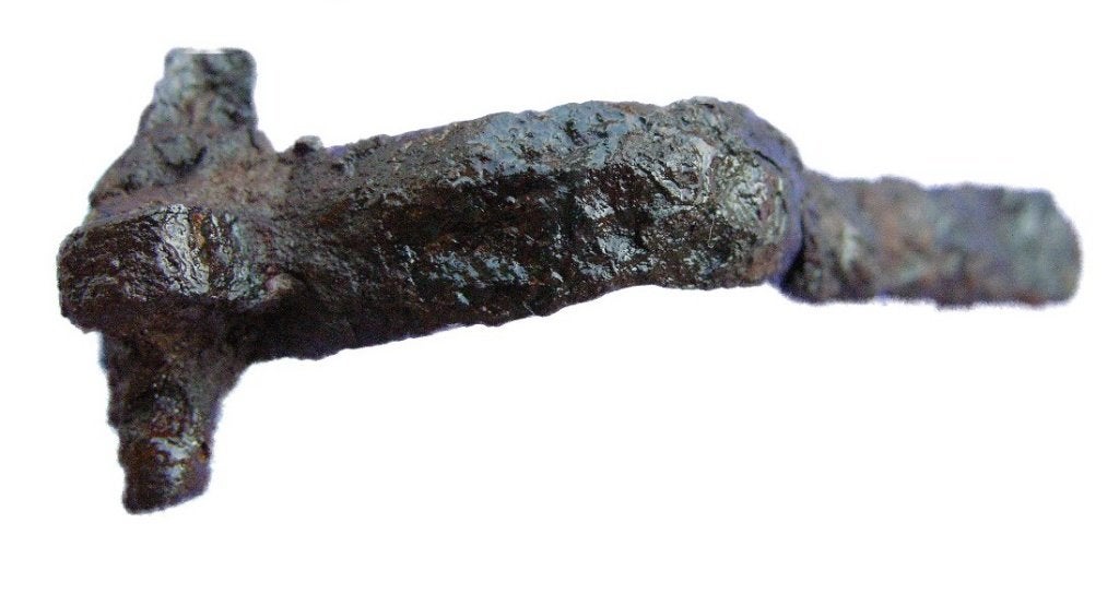 Fibula Iron Bent stem      a010, Ophalen of Verzenden