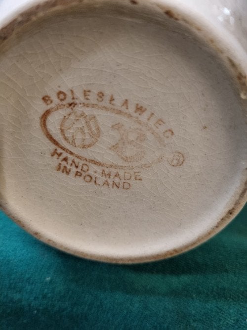 vaas boleslawiec polen handwerk, Antiek en Kunst, Ophalen of Verzenden