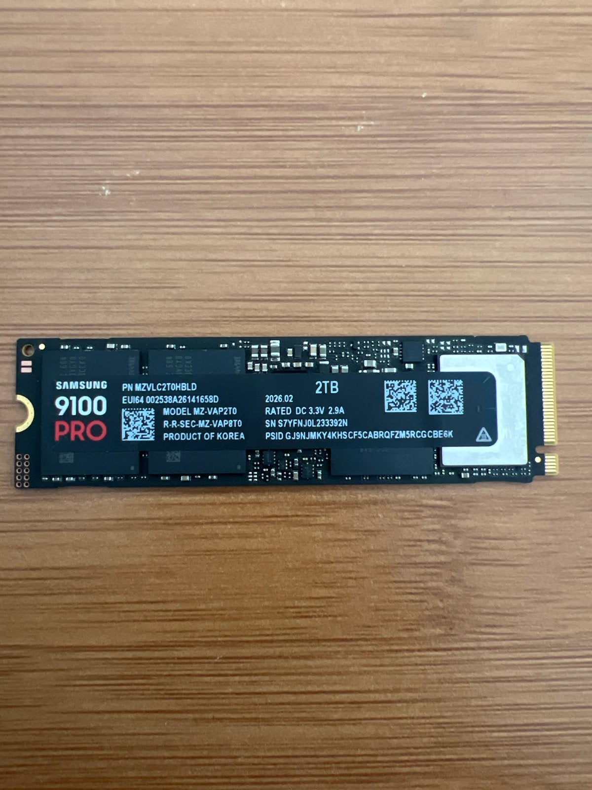 Samsung 9100 PRO 2TB SSD - Ongebruikt, Computers en Software, Harde schijven, Ophalen, Intern, Server, SSD