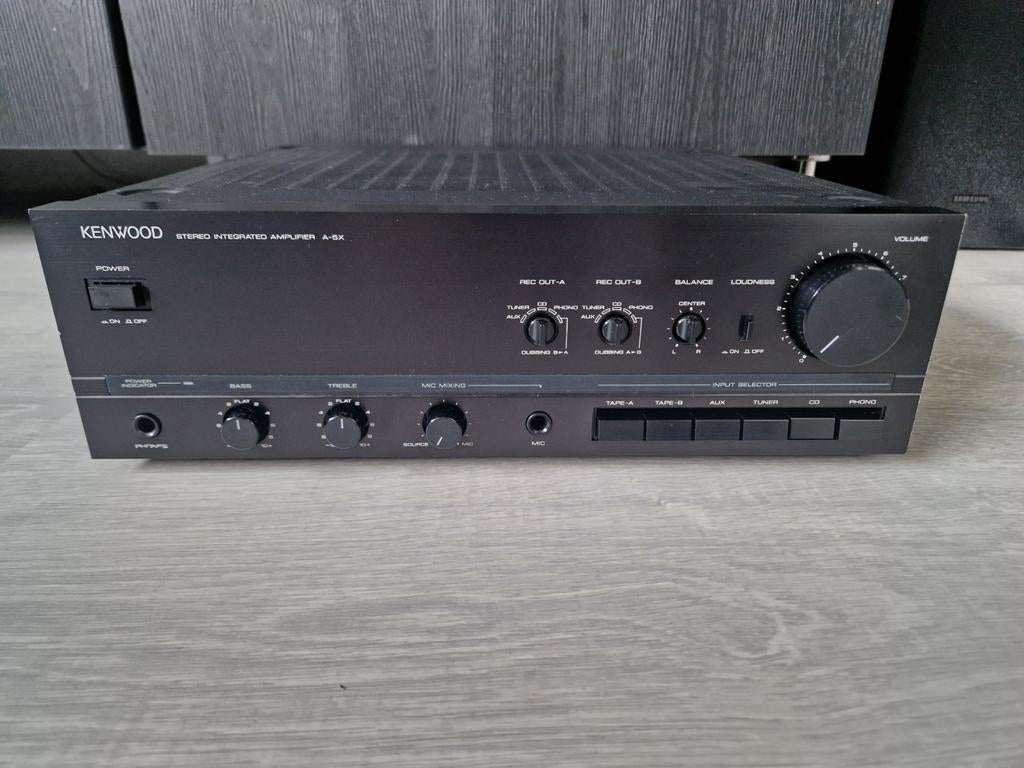 Kenwood A-5X vintage versterker/amplifier, getest en werkt, Ophalen of Verzenden, Zo goed als nieuw, Minder dan 60 watt, Overige merken