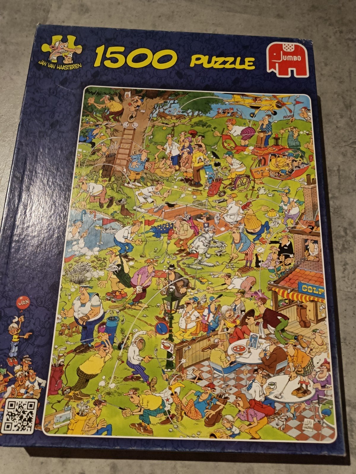 Jan van Haasteren Golf Puzzle - 1500 stukjes, Ophalen of Verzenden, Zo goed als nieuw, Overige typen, Overige merken