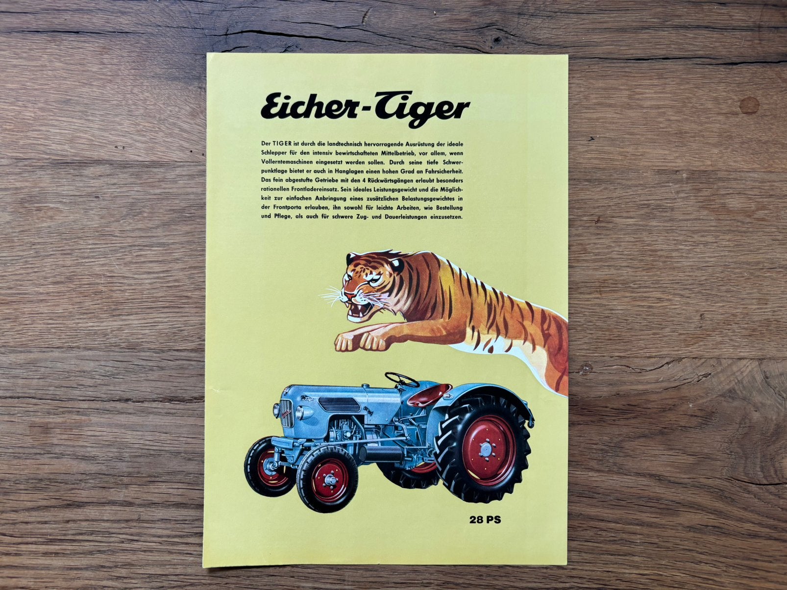 Eicher Tiger tractor folder, Ophalen of Verzenden