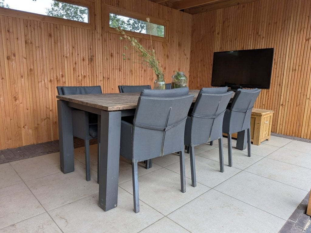 Life Outdoor Living Diningset 6 persoons, Ophalen, Gebruikt, 6 zitplaatsen, Tuinset